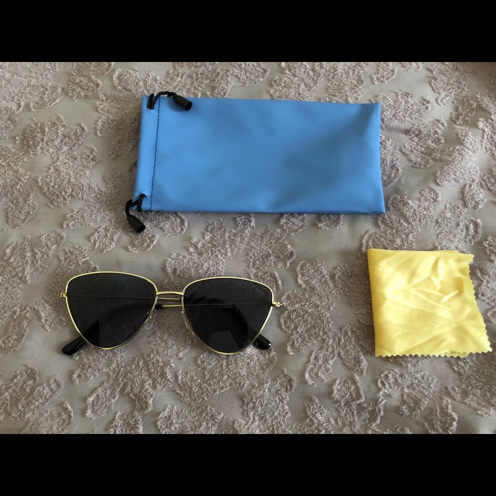 Brand New Gold rimmed Sunglasses